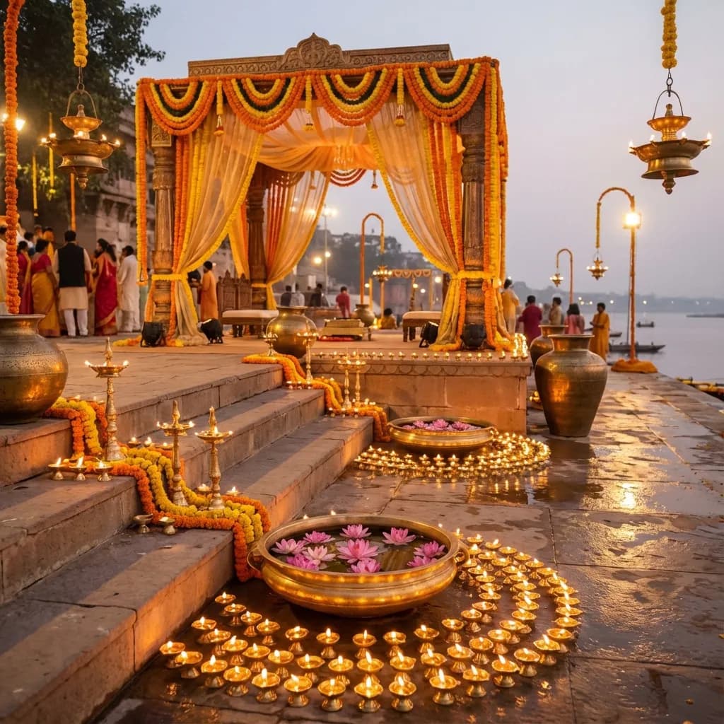Ganga Aarti Theme Wedding